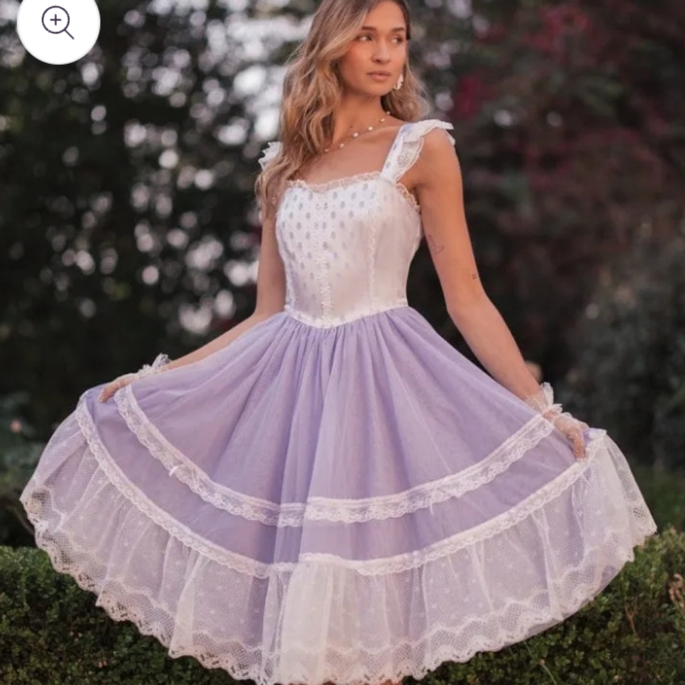 Jessakae Teacup Dress Lavender Lace NWT Size XS